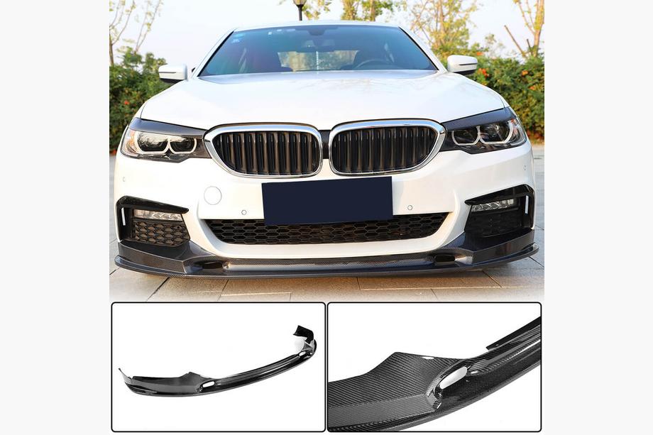 BMW 5 Series G30/G31 2017–2023 Front Bumper Lip V2 for M-Sport 2017-2020 Carbon Image
