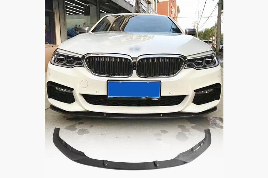 BMW 5 Series G30/G31 2017–2023 Front Bumper Lip V3 for M-Sport 2017-2020 Carbon Photo 1