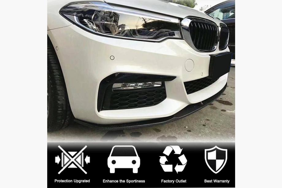 BMW 5 Series G30/G31 2017–2023 Front Bumper Lip V3 for M-Sport 2017-2020 Carbon Photo 2