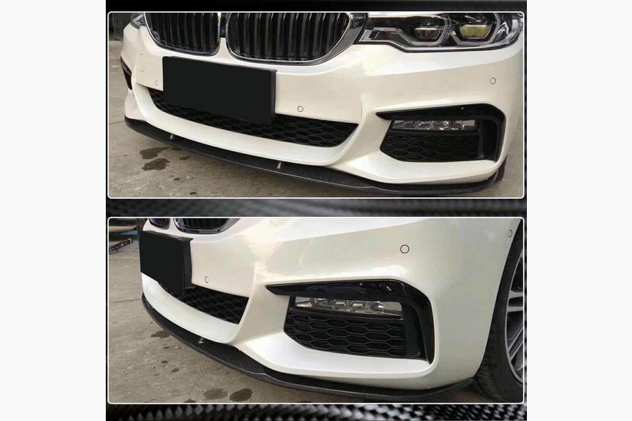 BMW 5 Series G30/G31 2017–2023 Front Bumper Lip V3 for M-Sport 2017-2020 Carbon Photo 3