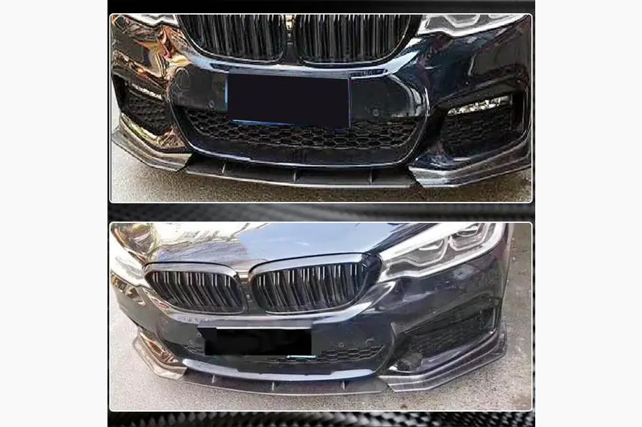 BMW 5 Series G30/G31 2017–2023 Front Bumper Lip V4 for M-Sport 2017-2020 Carbon Photo 4