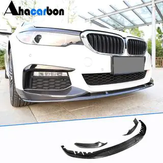 Front Bumper Lip V6 for M-Sport 2017-2020 Carbon photo 1