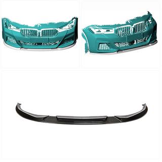 Front Bumper Lip V2 for M-Sport 2021-2024, Carbon BMW 5 Series G30/G31 2017–2023 photo 2