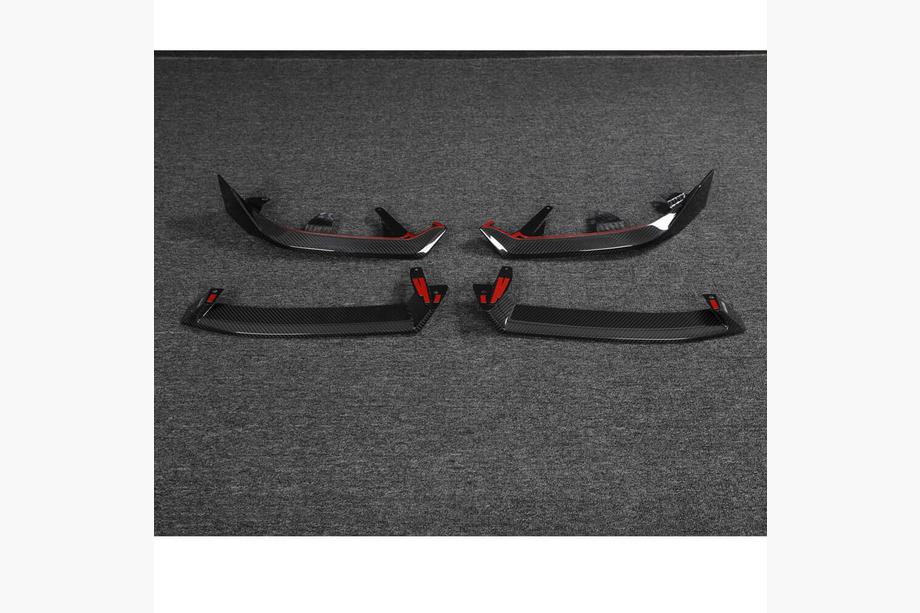 BMW 5/i5 Series G60/G60E/G61 2023- Front Bumper Lip (for M-Sport, Carbon) Photo 4