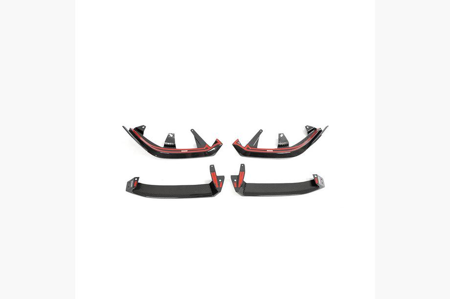 BMW 5/i5 Series G60/G60E/G61 2023- Front Bumper Lip (for M-Sport, Carbon) Photo 7
