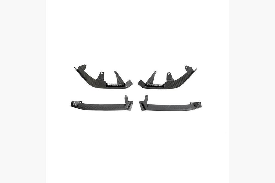 BMW 5/i5 Series G60/G60E/G61 2023- Front Bumper Lip (for M-Sport, Carbon) Photo 8