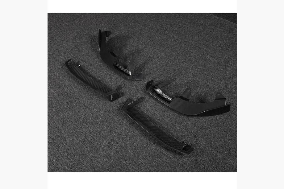 BMW 5/i5 Series G60/G60E/G61 2023- Front Bumper Lip (for M-Sport, Carbon) Photo 9