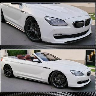 Front Bumper Lip Spoiler (for Base 2011-2014, Carbon) BMW 6 Series F12/F13/F06 2011-2018 photo 4