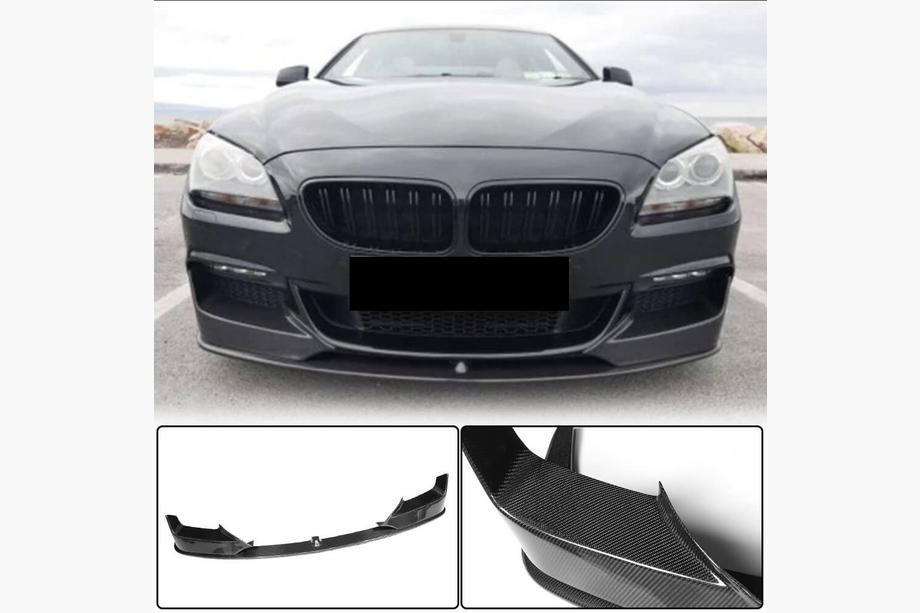 BMW 6 Series F12/F13/F06 2011-2018 Front Bumper Lip V1 (for M-Sport, Carbon) Photo 1