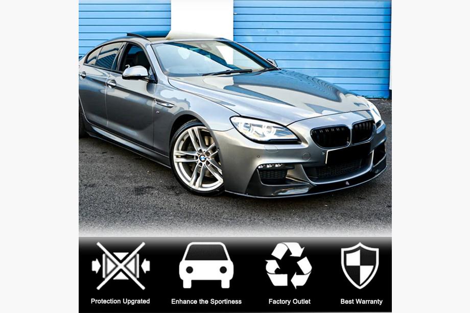 BMW 6 Series F12/F13/F06 2011-2018 Front Bumper Lip V1 (for M-Sport, Carbon) Photo 2