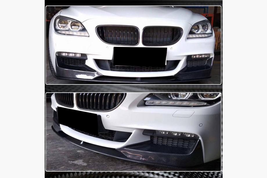 BMW 6 Series F12/F13/F06 2011-2018 Front Bumper Lip V1 (for M-Sport, Carbon) Photo 4