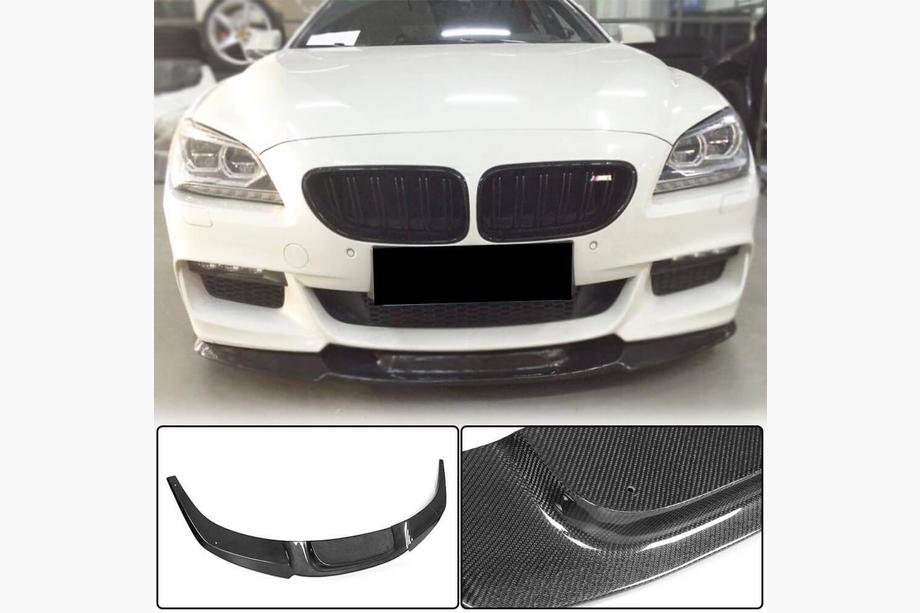 BMW 6 Series F12/F13/F06 2011-2018 Front Lip V2 for M-Sport, Carbon Image