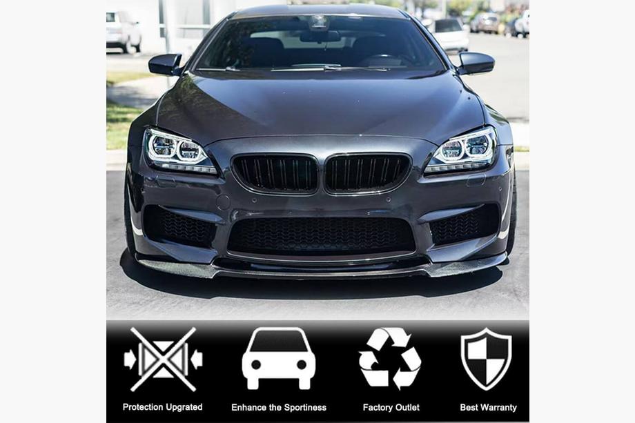 BMW 6 Series F12/F13/F06 2011-2018 Front Bumper Lip FRP V3 Photo 3