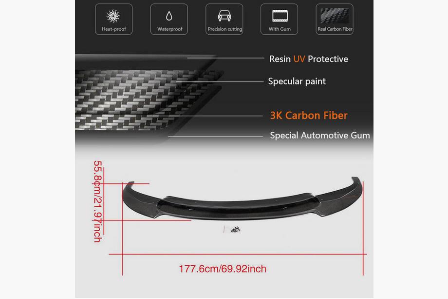 BMW 6 Series F12/F13/F06 2011-2018 Front Bumper Lip FRP V3 Photo 6