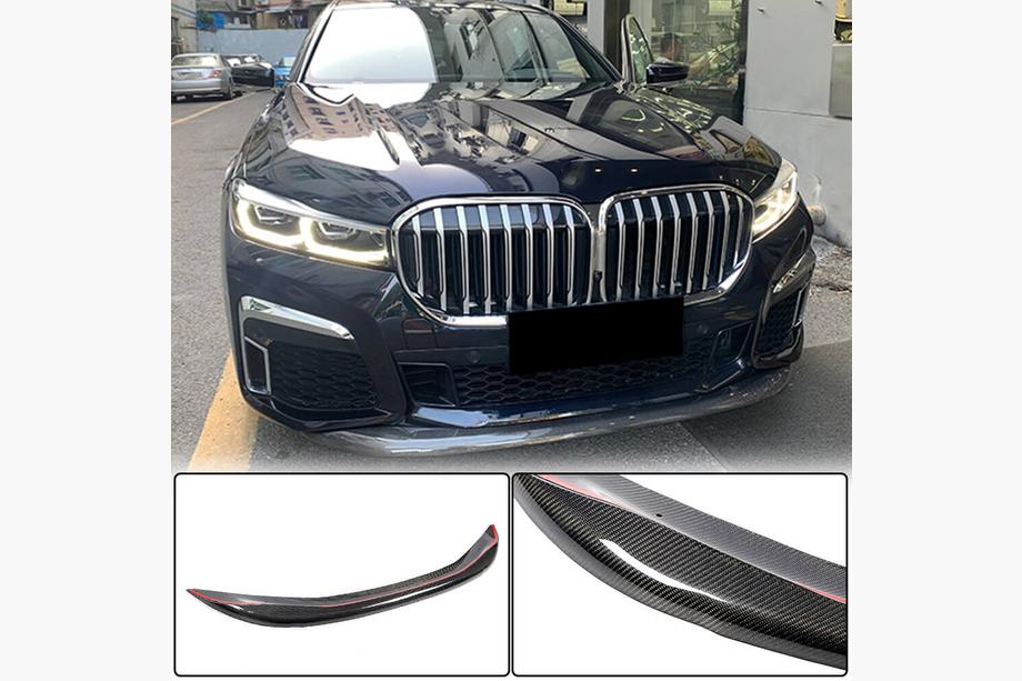 BMW 7 Series G11/G12 2015-2022 Front Bumper Lip V1 for M-Sport 2019-2022 Carbon Image