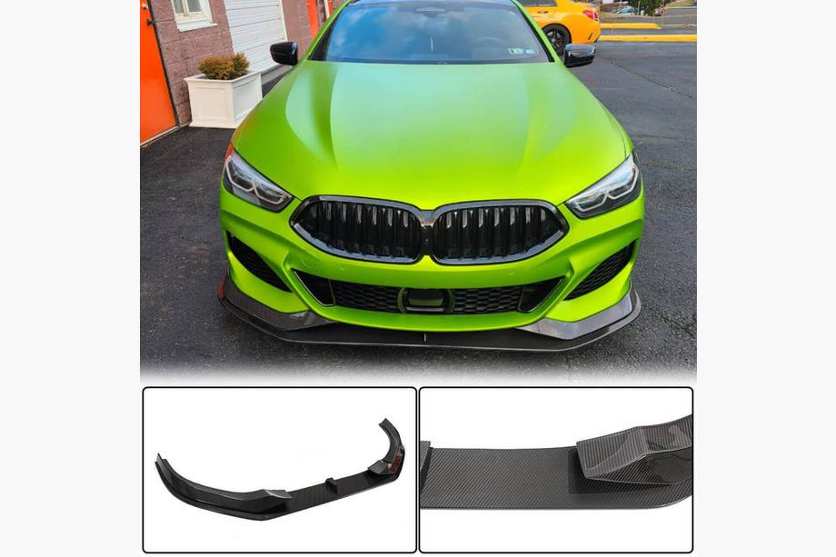 BMW 8 Series G14/G15/G16 2018- Front Bumper Lip V1 (for M-Sport, Carbon) Photo 1