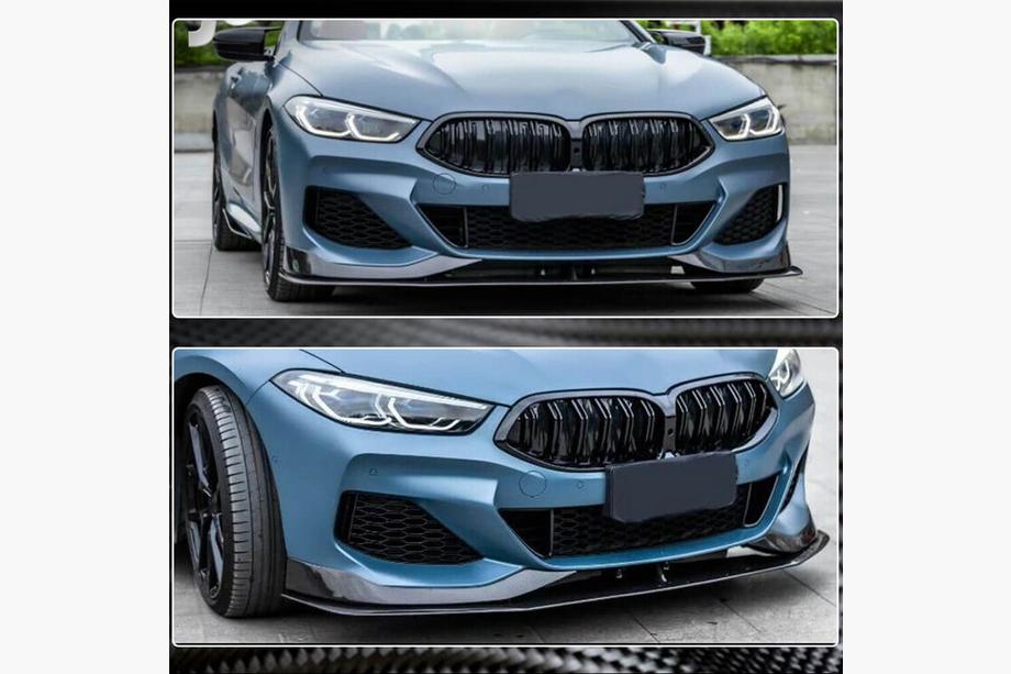 BMW 8 Series G14/G15/G16 2018- Front Bumper Lip V1 (for M-Sport, Carbon) Photo 4