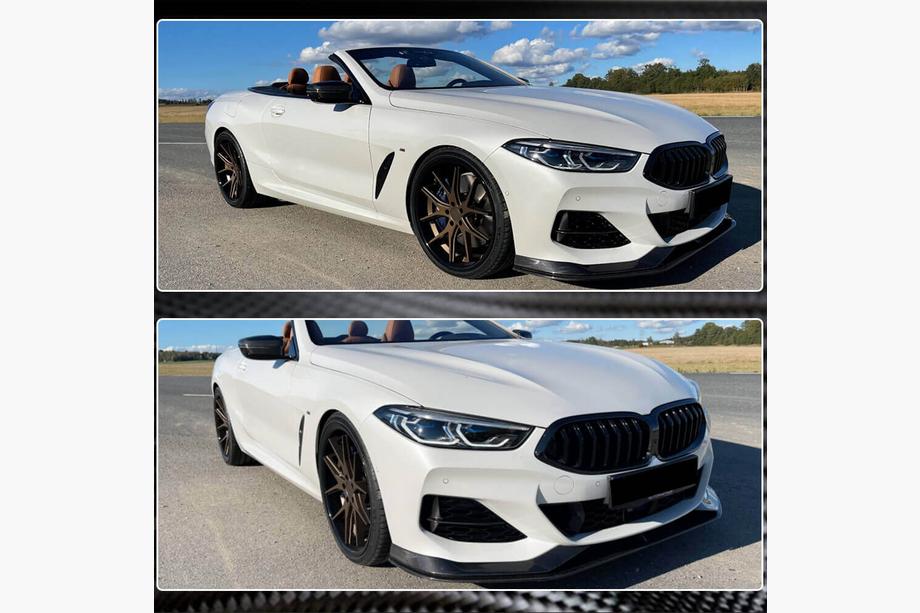 BMW 8 Series G14/G15/G16 2018- Front Bumper Lip V1 (for M-Sport, Carbon) Photo 5