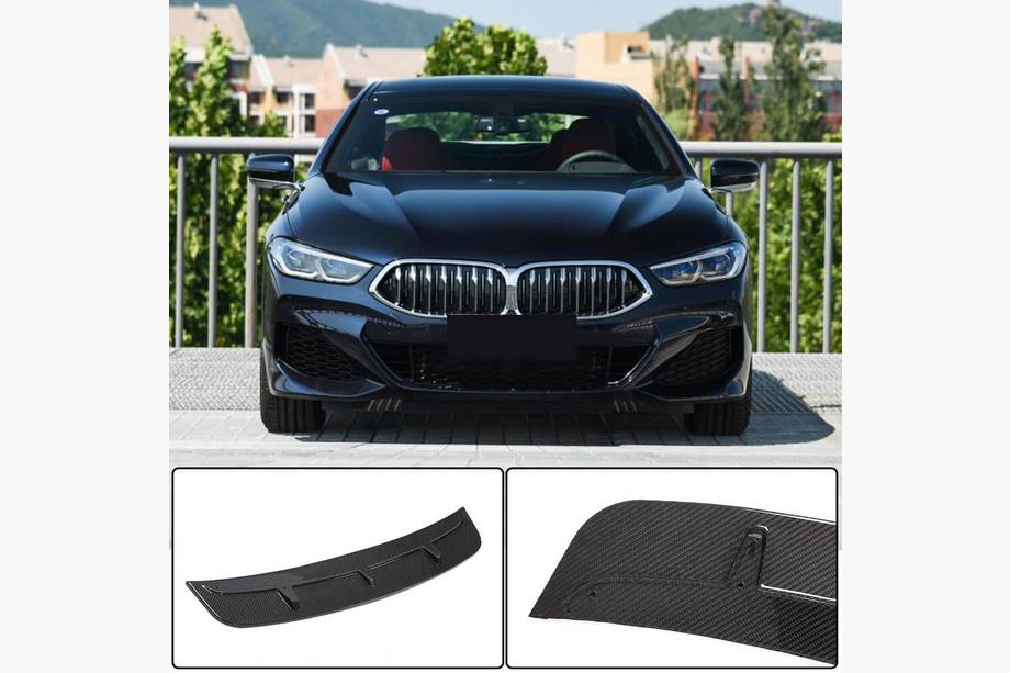 BMW 8 Series G14/G15/G16 2018- Front Bumper Lip V4 (for M-Sport, Carbon) Image
