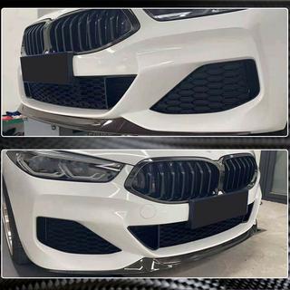 Front Bumper Lip V5 (for M-Sport, Carbon) BMW 8 Series G14/G15/G16 2018- photo 3