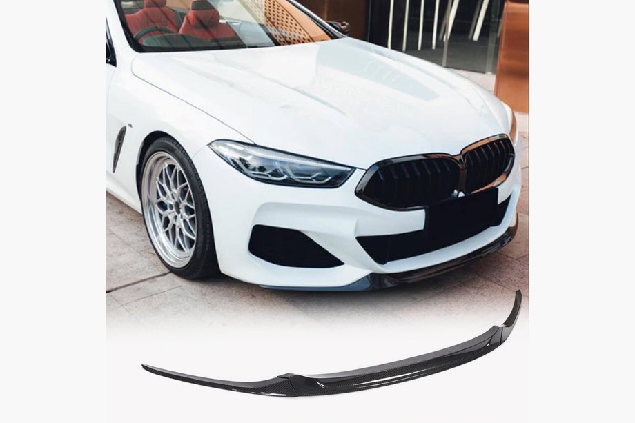 BMW 8 Series G14/G15/G16 2018- Front Bumper Lip V5 (for M-Sport, Carbon) Image