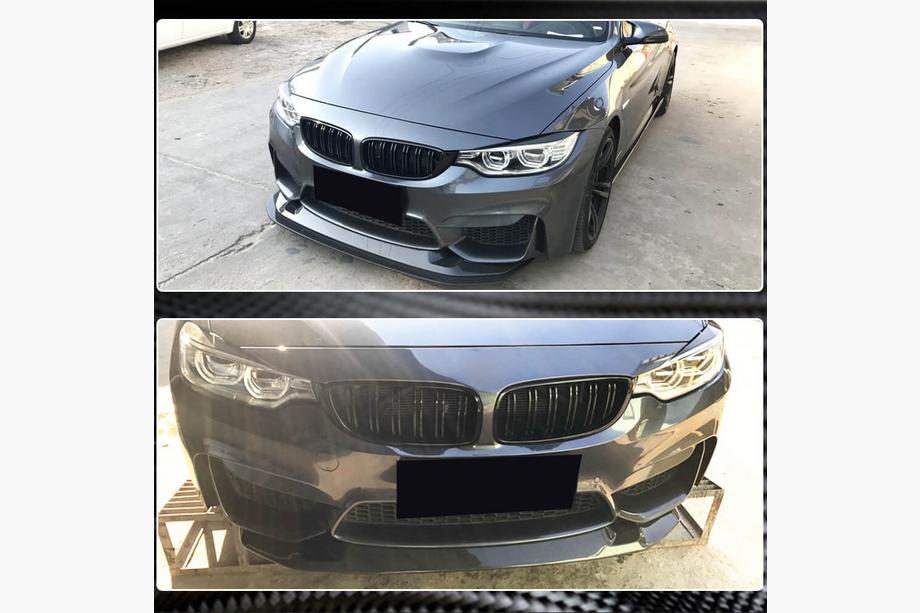 BMW 3 Series F30/F31 2012-2019 Front Bumper Lip V3 for F80 Carbon Photo 4
