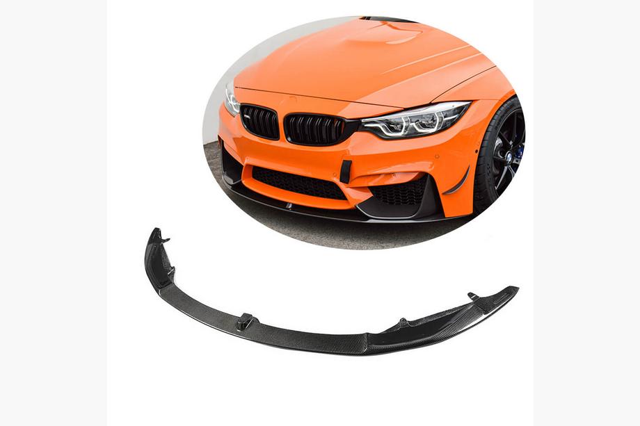 BMW 3 Series F30/F31 2012-2019 Front Bumper Lip V6 for F80 Carbon Image