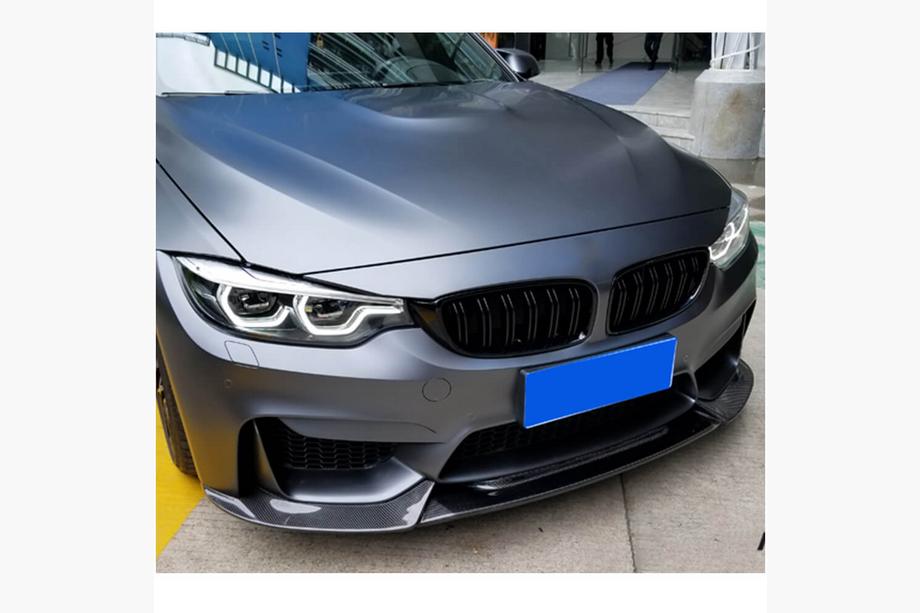 BMW 3 Series F30/F31 2012-2019 Front Bumper Lip V10 for F80 Carbon Photo 2