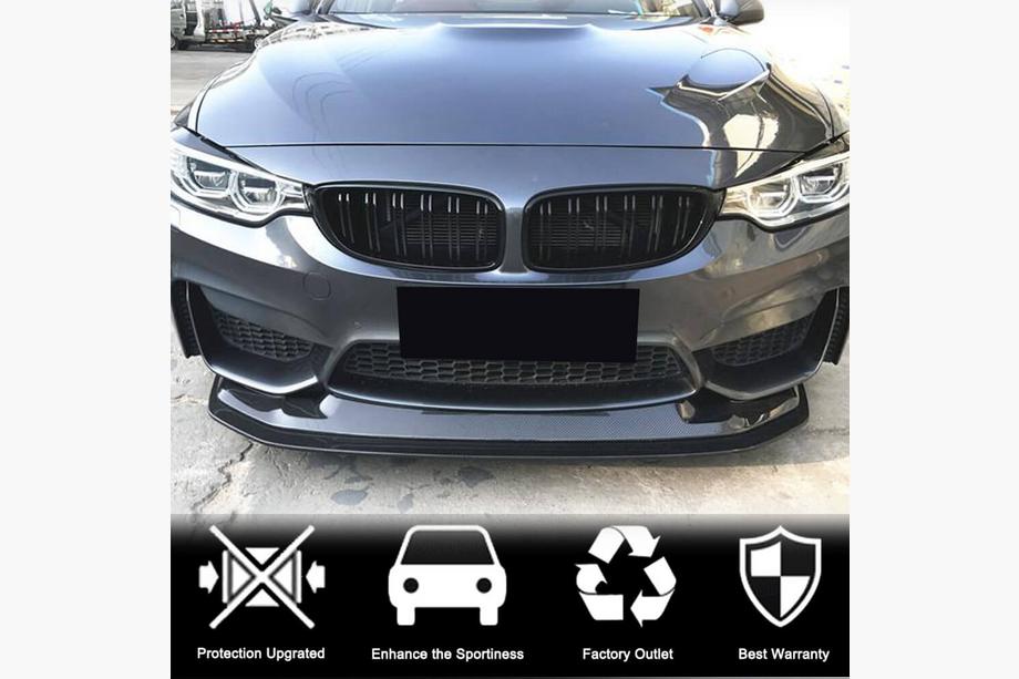 BMW 4 Series F32/F33/F36 2012-2020 Front Bumper Lip V1 for F82/F83, Carbon Photo 2