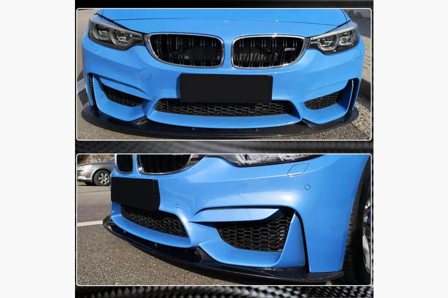 BMW 4 Series F32/F33/F36 2012-2020 Front Bumper Lip V4 for F82/F83, Carbon Photo 5