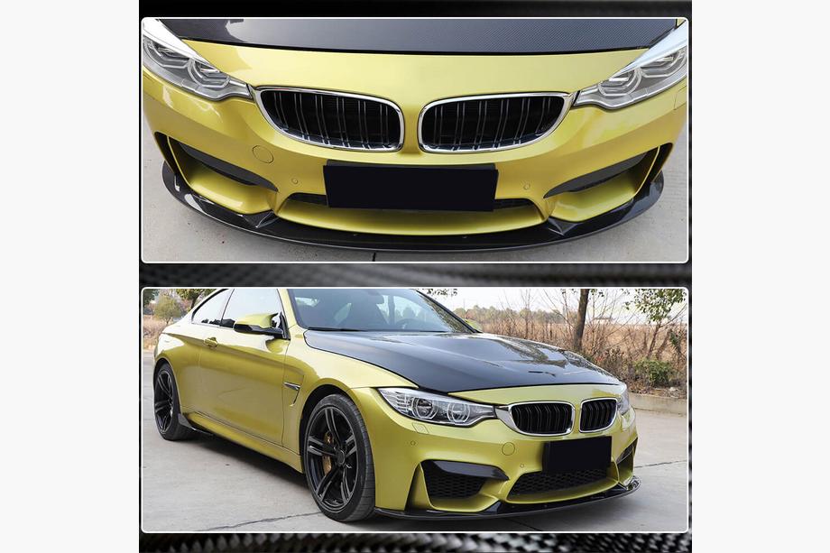 BMW 4 Series F32/F33/F36 2012-2020 Front Bumper Lip V4 for F82/F83, Carbon Photo 6