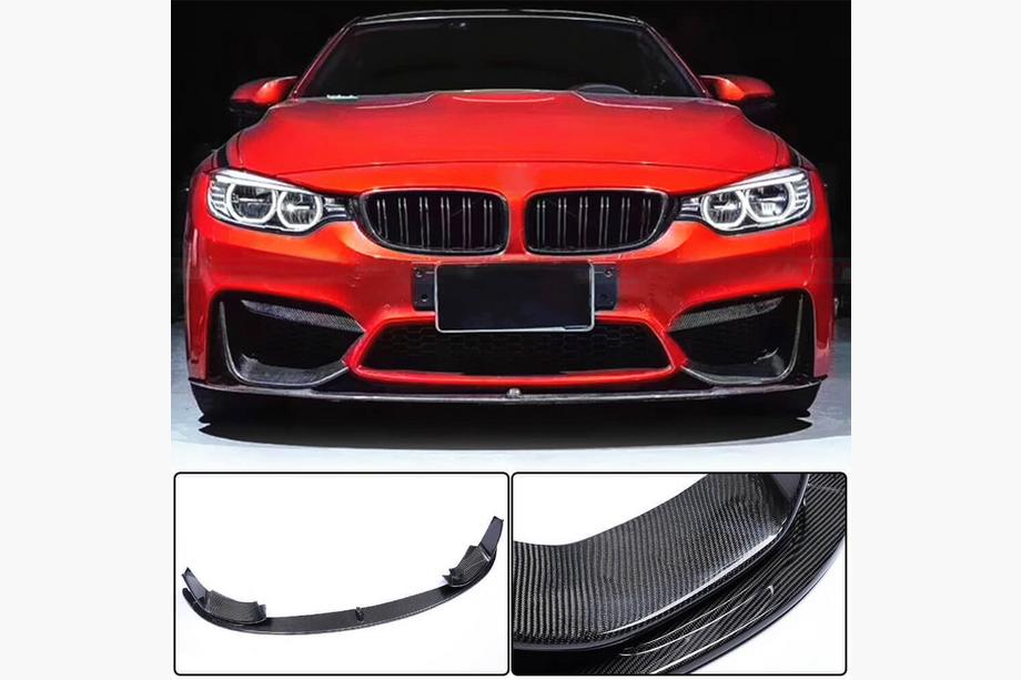 BMW 3 Series F30/F31 2012-2019 Front Bumper Lip V13 (for F80, Carbon) Photo 1