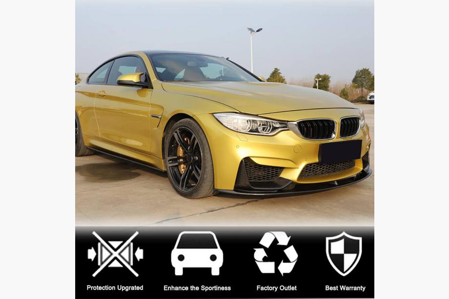 BMW 3 Series F30/F31 2012-2019 Front Bumper Lip V13 (for F80, Carbon) Photo 2
