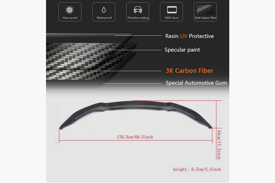 BMW 3 Series F30/F31 2012-2019 Front Lip V14 for F80, Carbon Photo 6