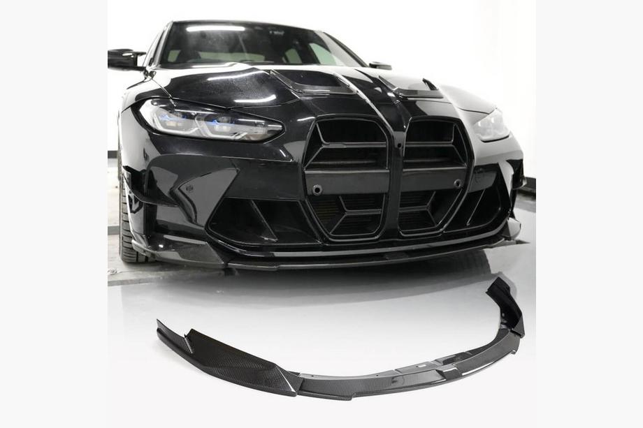BMW 3 Series G20/G21 2018- Front Bumper Lip V1 for G80 Carbon Image