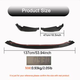 Front Bumper Lip V2 for G80, Carbon BMW 3 Series G20/G21 2018- photo 4