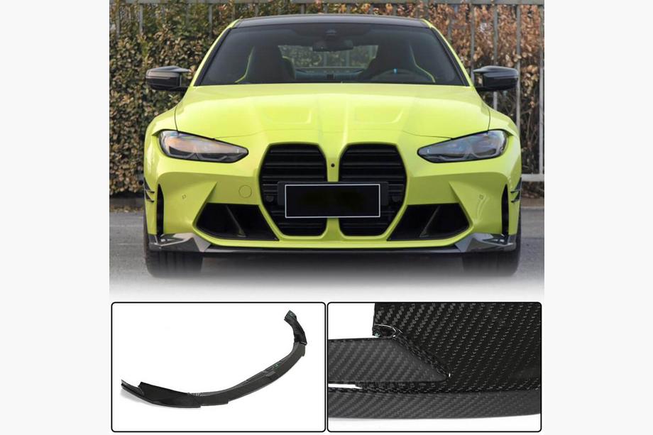 BMW 3 Series G20/G21 2018- Front Bumper Lip V10 (for G80, Carbon) Image