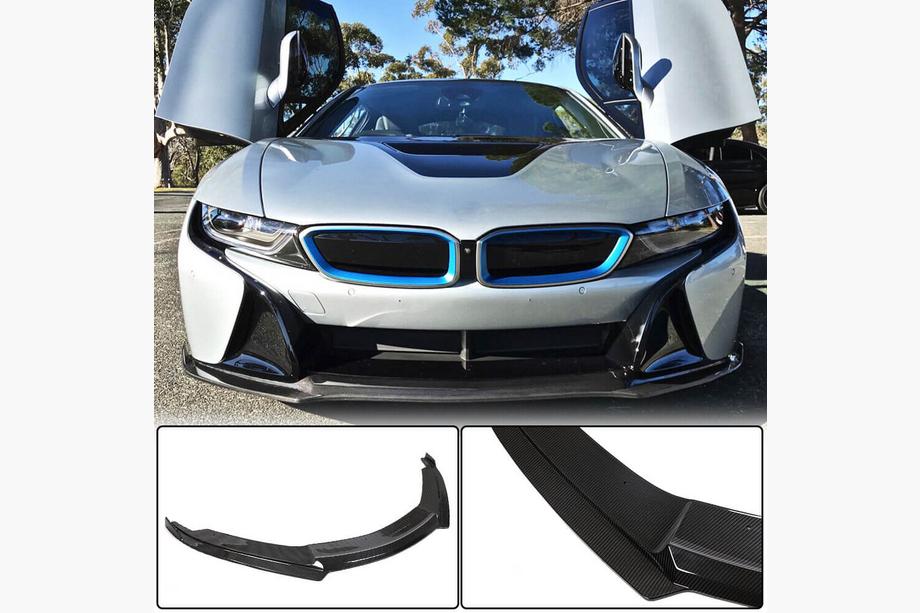 BMW I8 2014-2020 Front Bumper Lip Spoiler (Carbon) Image