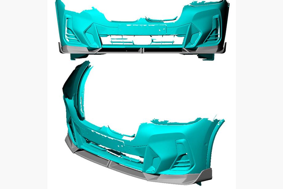 BMW X3 G01 2018- Front Bumper Lip (for M-Sport 2022-2024, Carbon) Photo 2