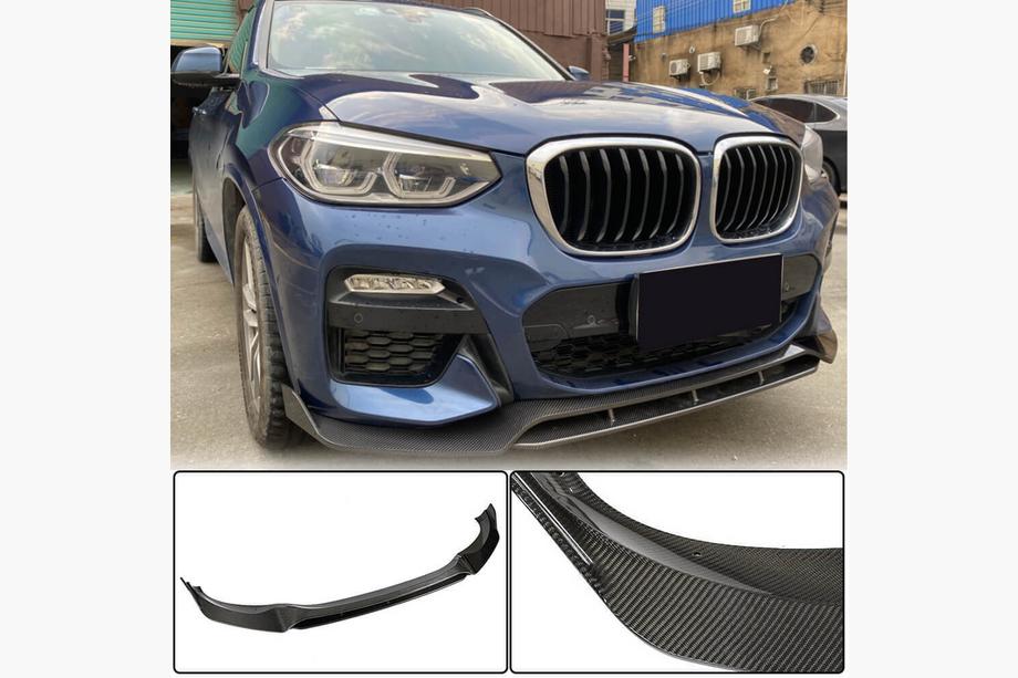 BMW X3 G01 2018- Front bumper lip for original M-Sport 2018-2021, Carbon Image