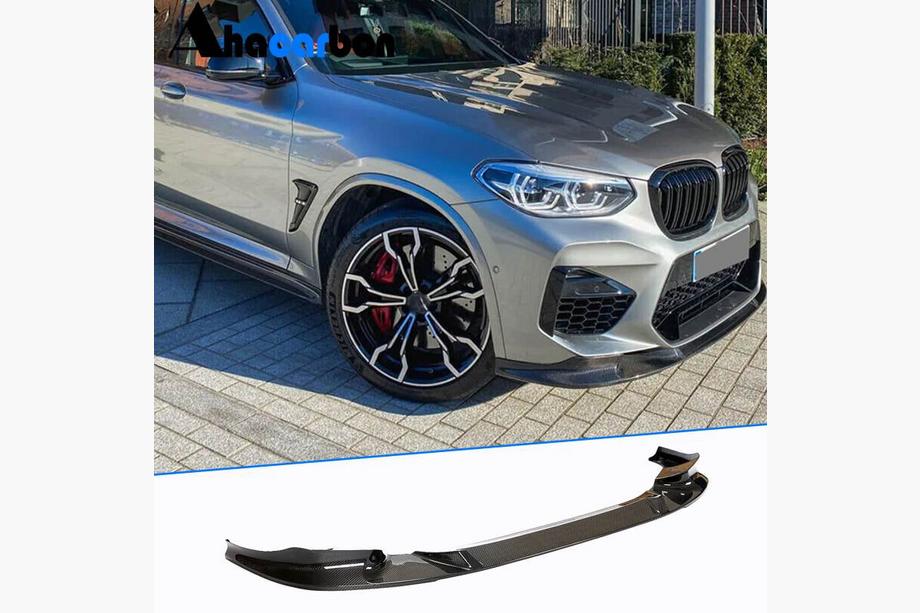 BMW X3 G01 2018- Front Bumper Lip V2 (for F97 2018-2021, Carbon) Image