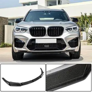 Front Bumper Lip Spoiler (for F98 2018-2021, Carbon) photo 1