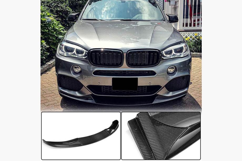 BMW X5 F15 2013-2018 Front Bumper Lip (for M-Sport, Carbon) Image