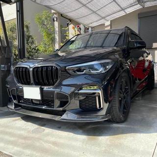 Front Lip Spoiler Paradigm V-4 (2018-2022, Real Carbon) BMW X5 G05 2019–2026 photo 3