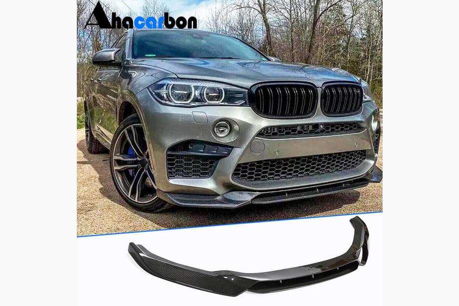 BMW X5 F15 2013-2018 Front Bumper Lip V1 for F85, Carbon Image