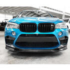 BMW X6 F16 2014-2019 Front Bumper Lip V2 for F86, Carbon photo 6