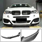 BMW X6 F16 2014-2019 Front Bumper Lip (for M-Sport, Carbon) photo 1