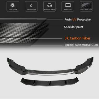 Front Bumper Lip (for M-Sport 2018-2022, Carbon) BMW X6 G06 2019–2027 photo 4