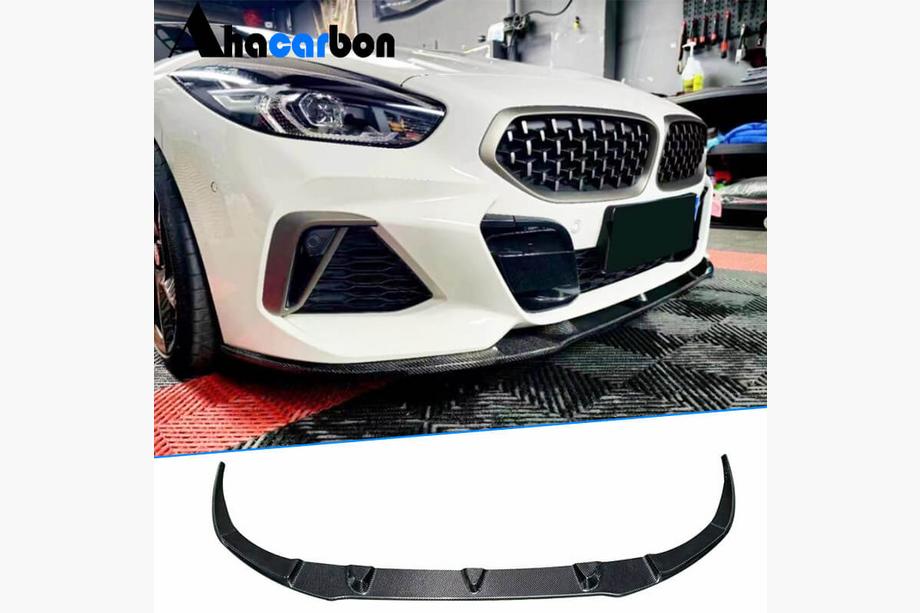 BMW Z4 (G29) 2018- Front Bumper Lip V3 for M-Sport, Carbon Image
