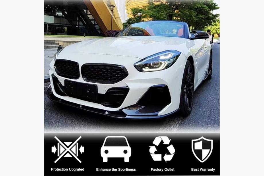 BMW Z4 (G29) 2018- Front Bumper Lip V5 (for M-Sport, Carbon) Photo 3